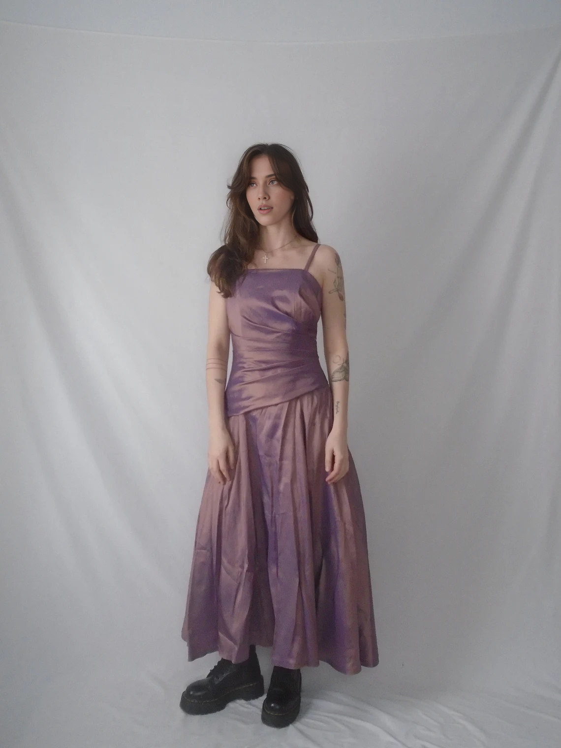 Elegant A-line Pleated Spaghetti Straps Backless Princess Prom Party Dress