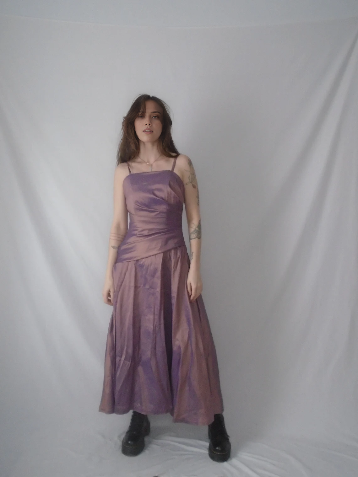 Elegant A-line Pleated Spaghetti Straps Backless Princess Prom Party Dress