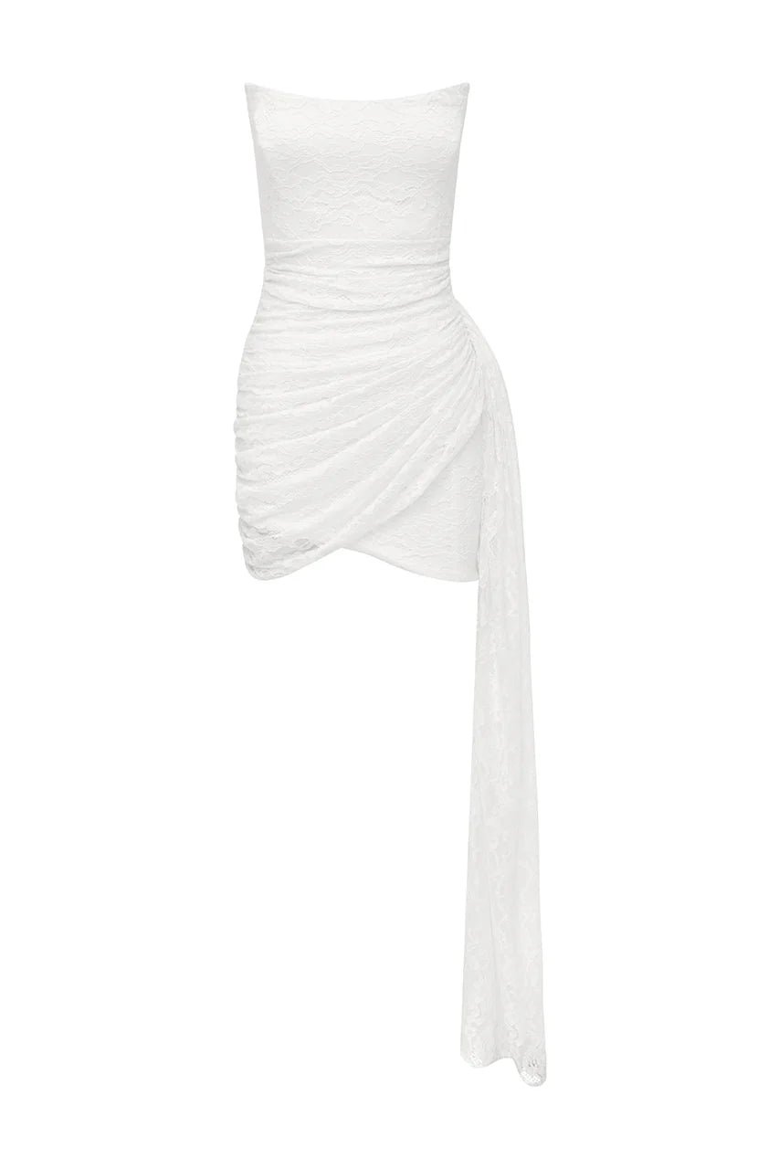 Elegant Sheath/Column Strapless Sleeveless Backless Short-Mini Homecoming Dress