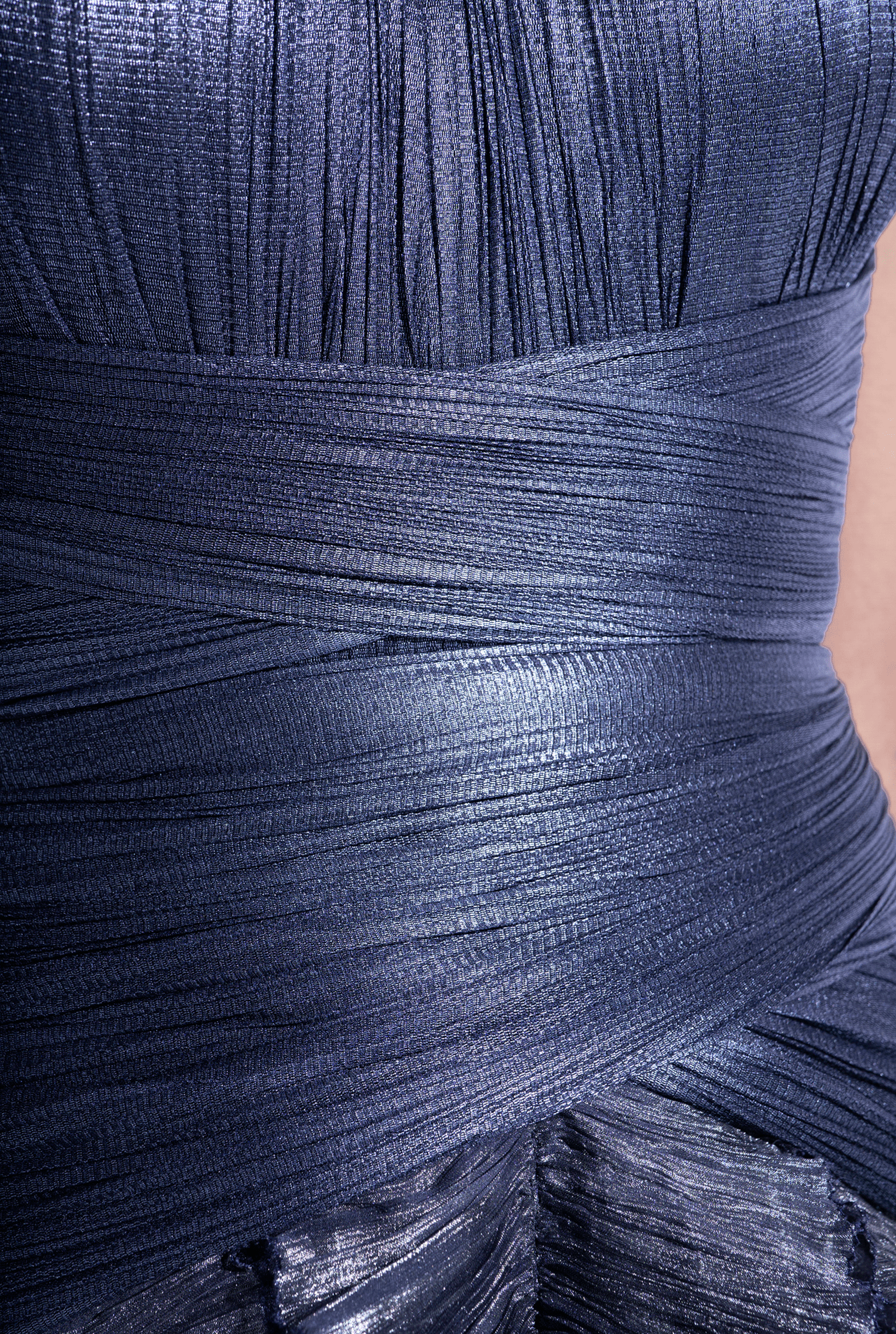 Weitese Prom Dress In Store Halter A-line Tiered Pleated Evening Dress Floor Length Sleeveless Dresses Evening Wear