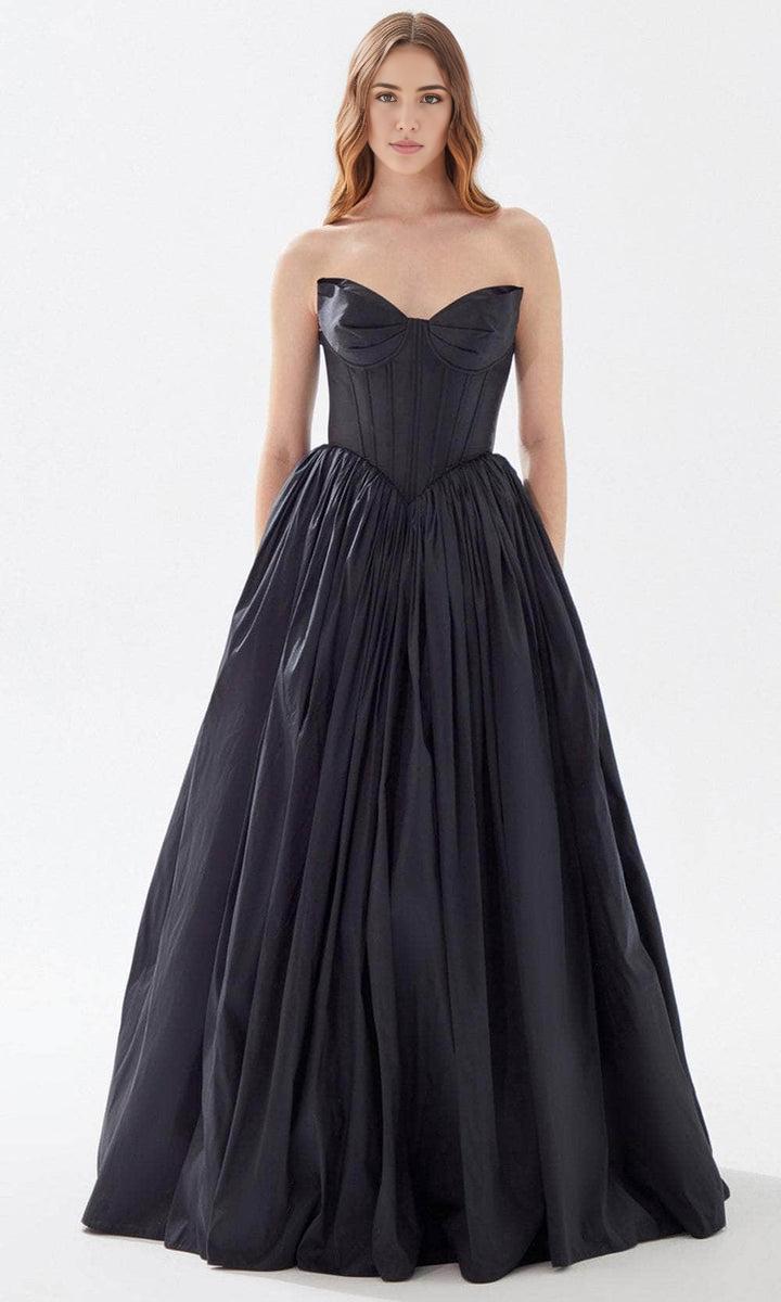 Evening Dresses For Women/ Strapless Bustier A-Line Lace Up Back Floor Length Hem Prom Dress Evening Dresses