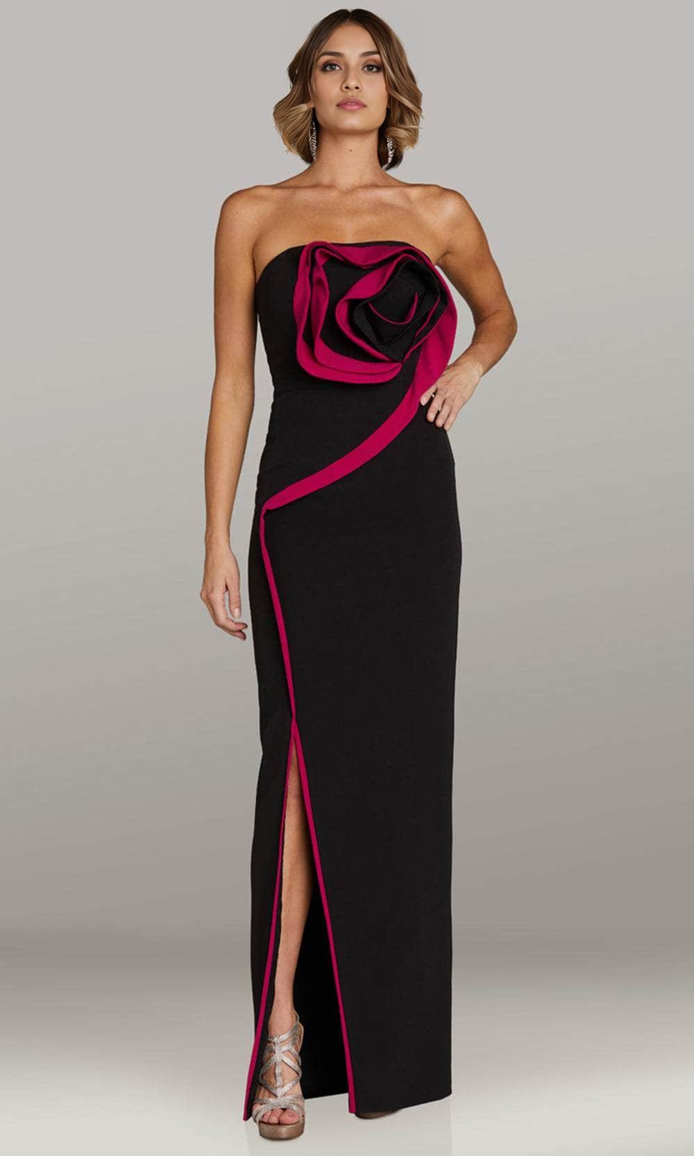 Weitese Stores With Prom Dresses Floral Accent Strapless Evening Gown Prom Dress With Slit Formal Women's Dresses