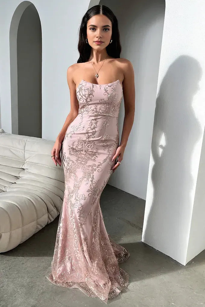Exquisite Mermaid/Trumpet Sweetheart Sleeveless Pleated Tulle Floor-Length Prom Dress