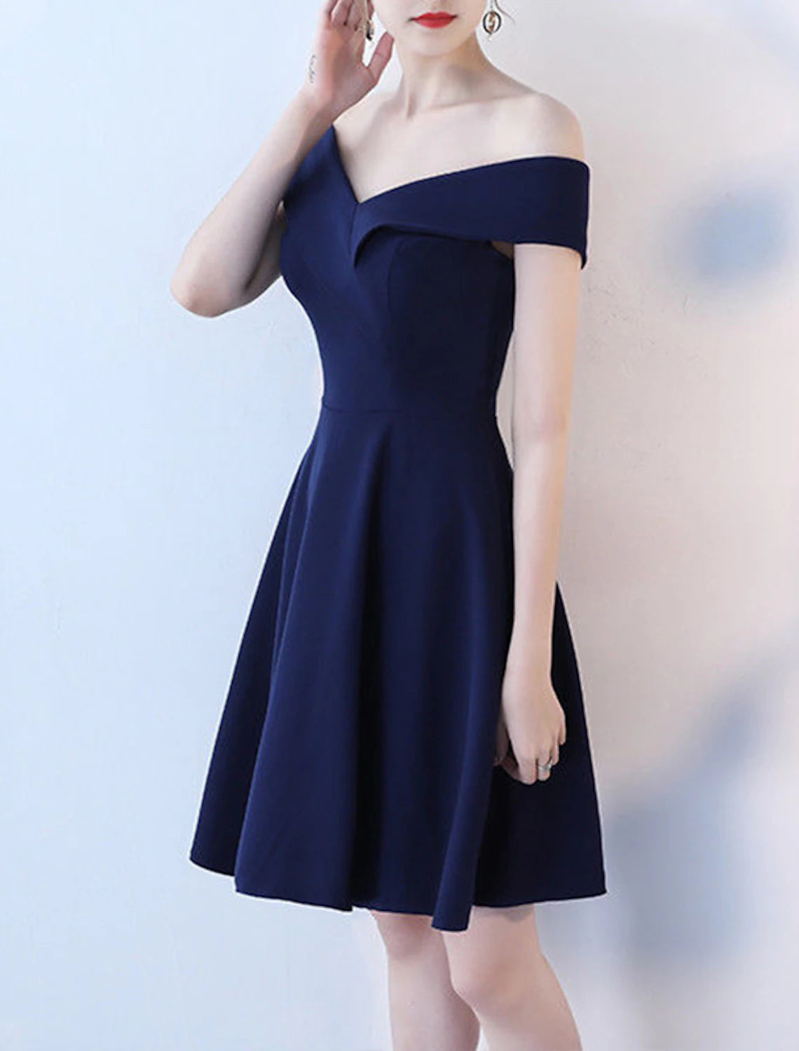Cocktail Dress Vintage Dress Dress A-Line Dress Tea Dress Flare Dress Audrey Hepburn Women's Off Shoulder Cosplay Costume A-Line Valentine's Day Homecoming Wedding Party Dress