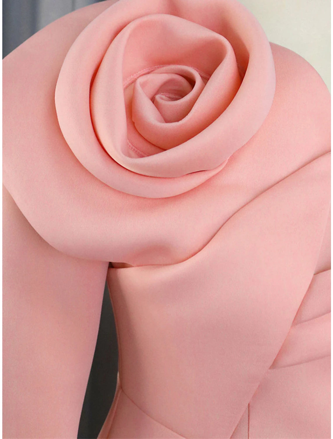 Robe de soirée moulante grande taille pour femme, robe fourreau unie, mi-longue, manches longues, épaules dénudées, tendance, rose, automne-hiver