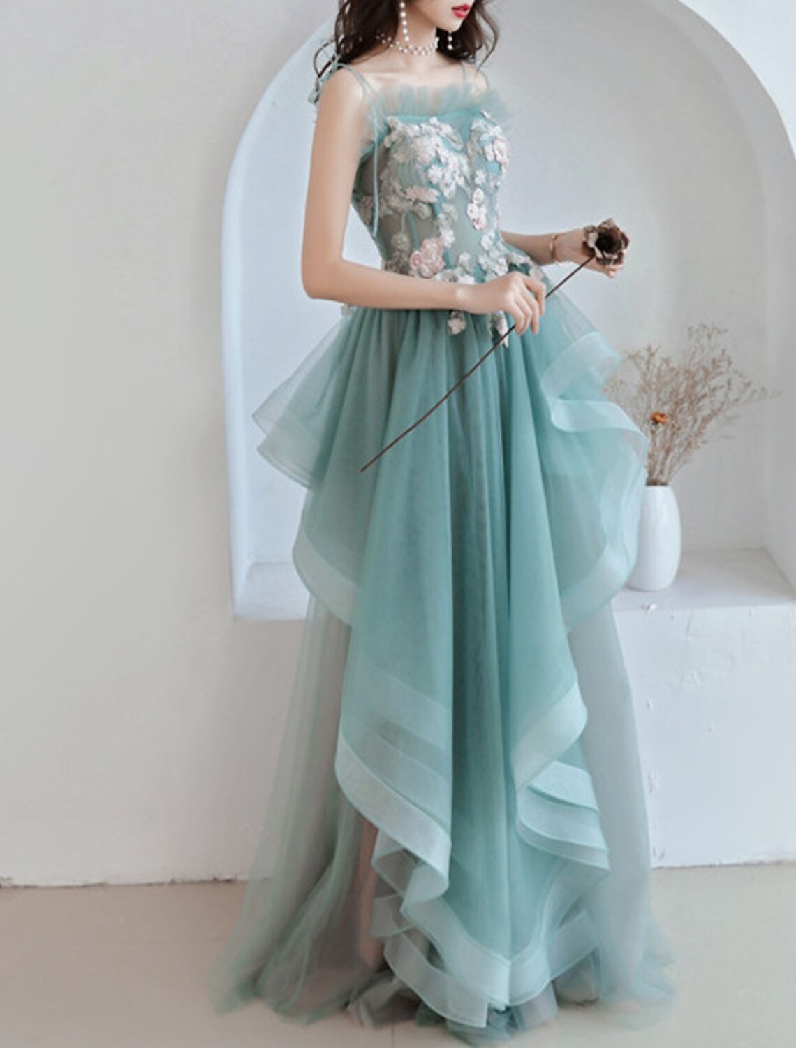 Weitese fashion new net red banquet annual meeting evening dress aura host long dress skirt female fairy dream