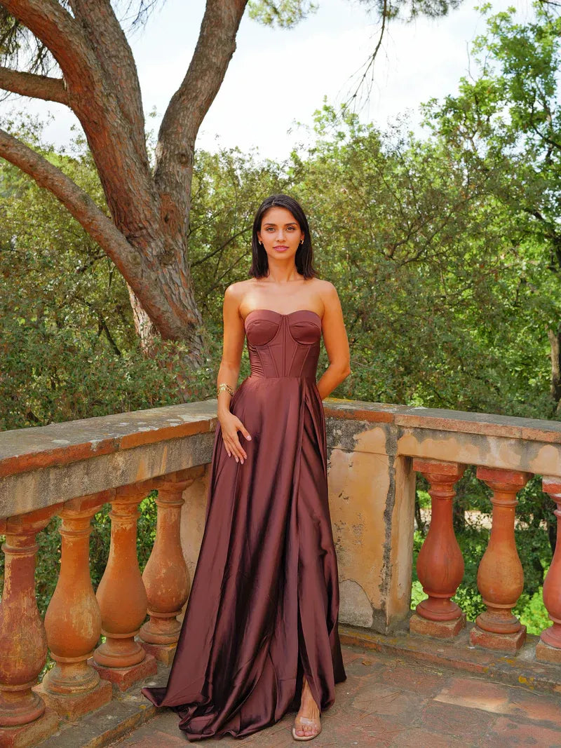 Trendy A-Line Sweetheart Neck Sleeveless Lace Up Floor-Length Prom Dress