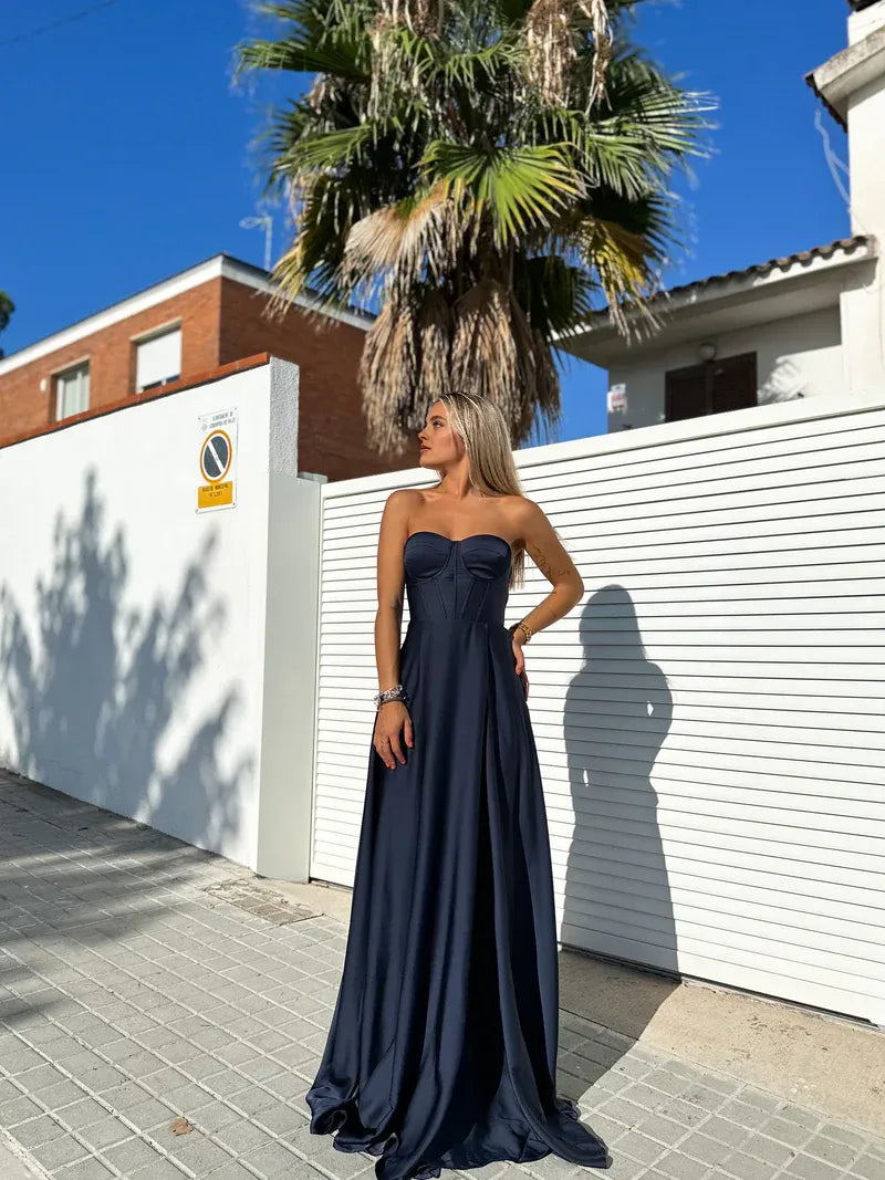 Pretty A-Line Sweetheart Neck Sleeveless Lace Up Floor-Length Prom Dress