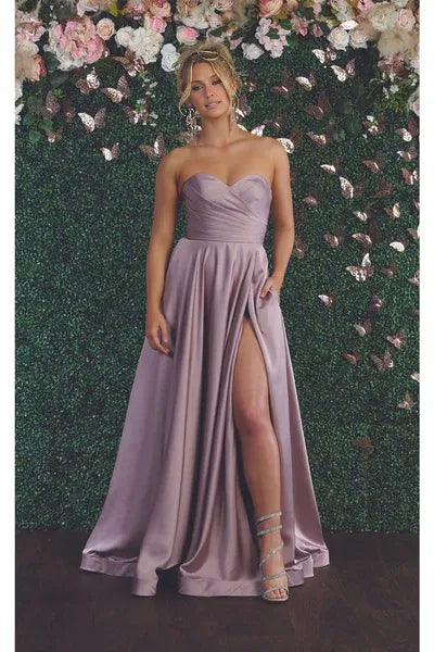 Fashion A-line Off the Shoulder Sleeveless Backless Floor-Length Prom Dress