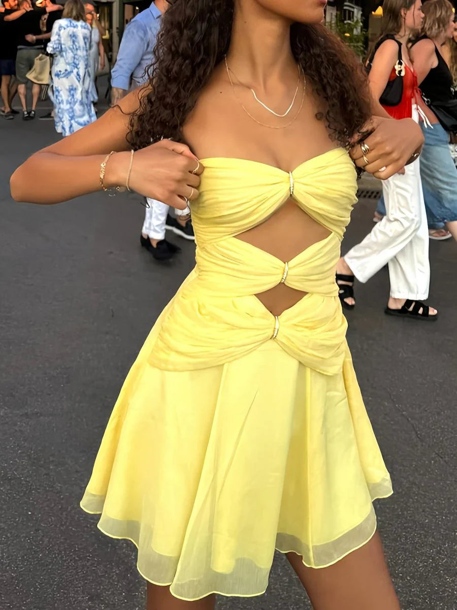 Fashionable A-Line/Princess Sweetheart Sleeveless Zipper Up Short-Mini Homecoming Dress