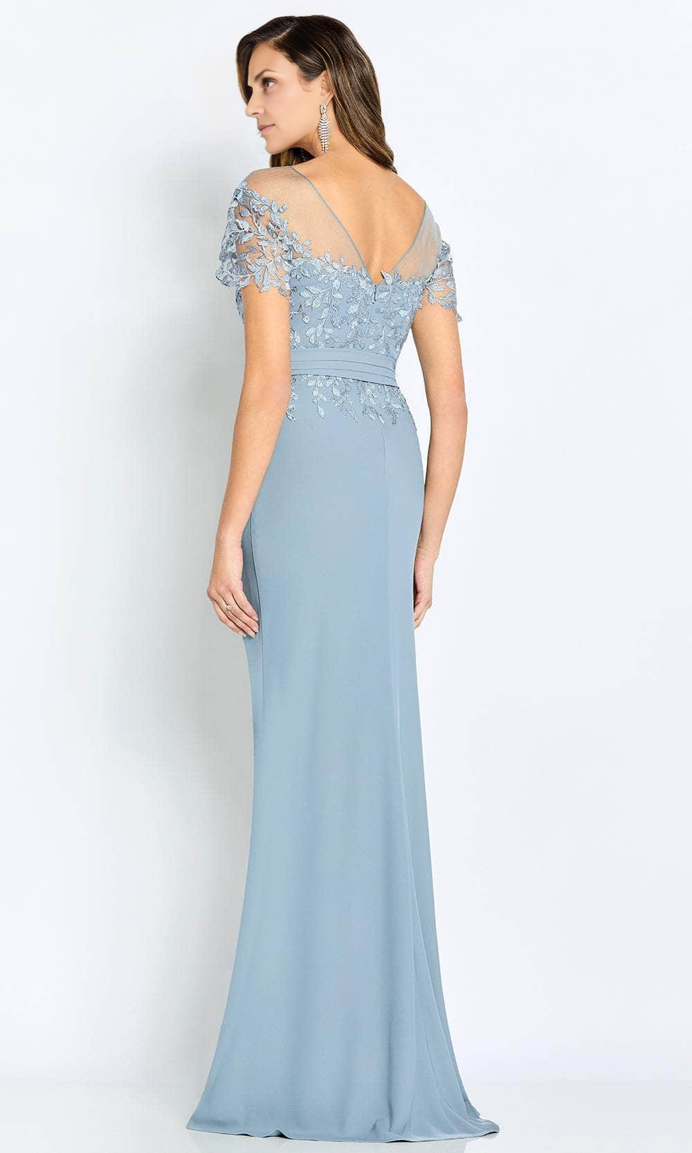 Prom Dresses Shops Short Sleeve Mermaid Evening Gown With Applique Floor Length Mother of the Bride Dress Prom Clothing Formal Women's Dresses