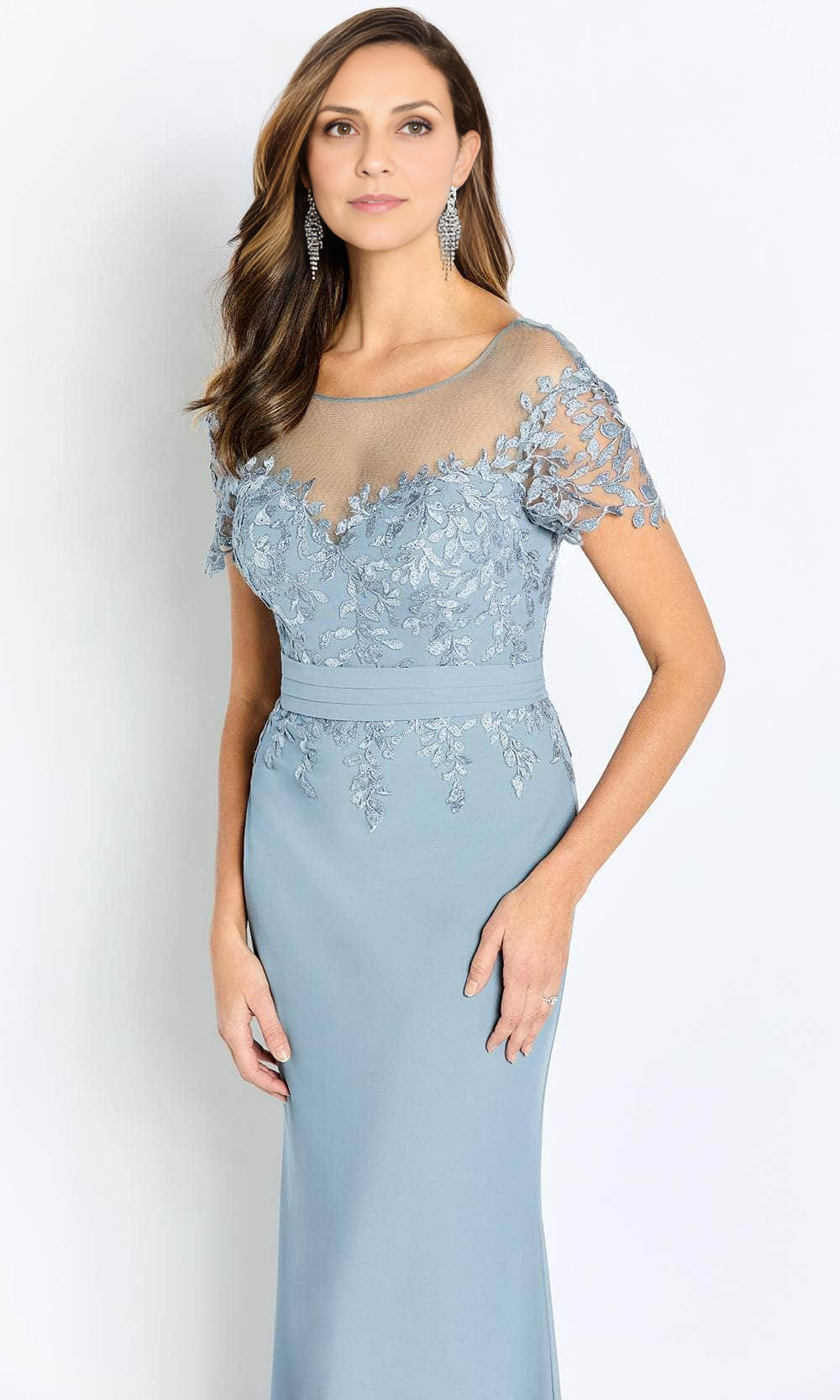 Prom Dresses Shops Short Sleeve Mermaid Evening Gown With Applique Floor Length Mother of the Bride Dress Prom Clothing Formal Women's Dresses