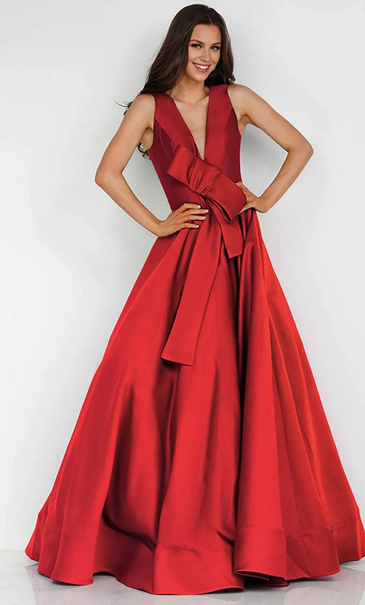 Prom Dresses Shops Sleeveless V-Neck Dress Evening Gown Formal Dress Floor Length Prom Clothing Formal Women's Dresses
