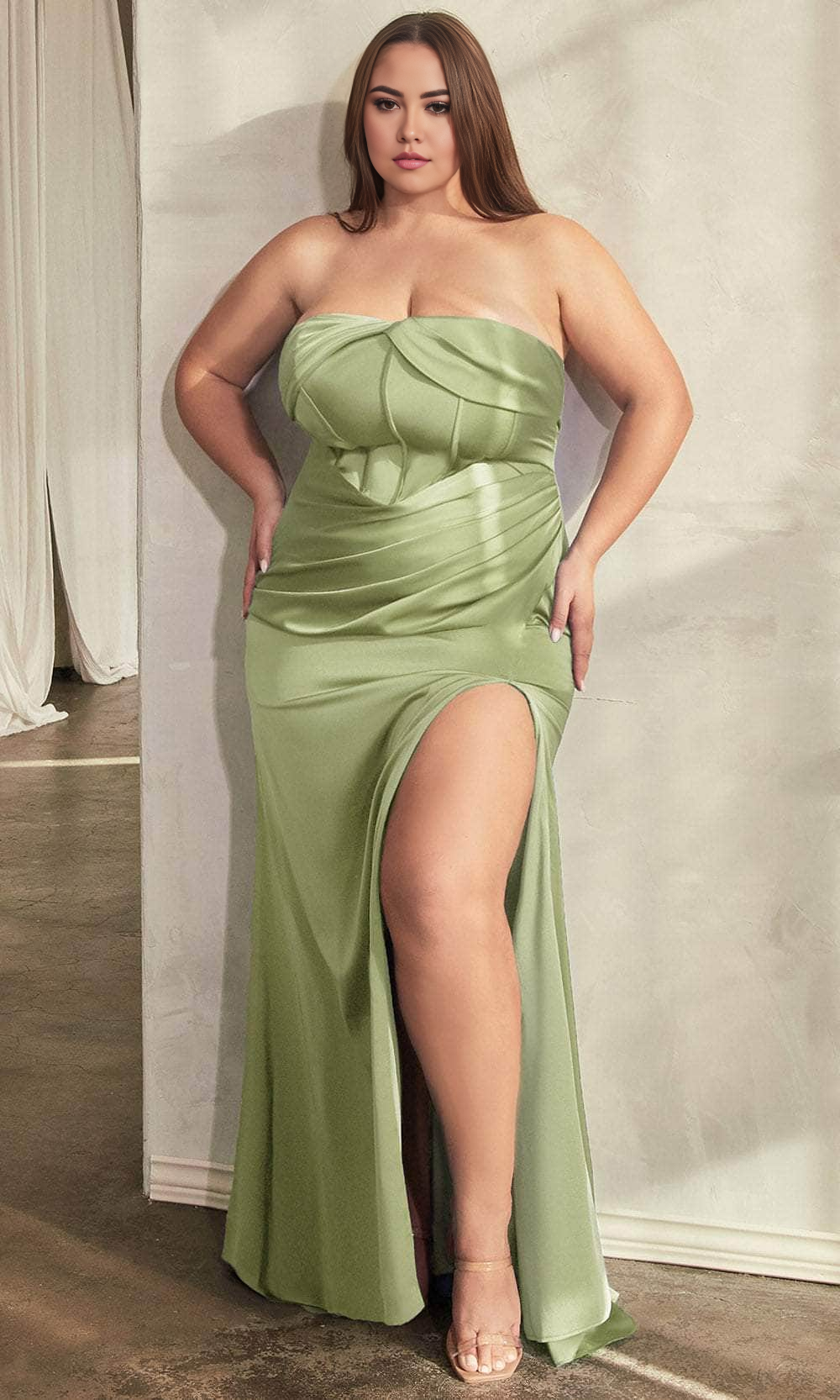 Prom Dresses Shops Prom Gown with Pleated Bodice Semi-Sweetheart Neckline Formal Dress Floor Length Prom Clothing Formal Women's Dresses Plus Size Formal Dresses