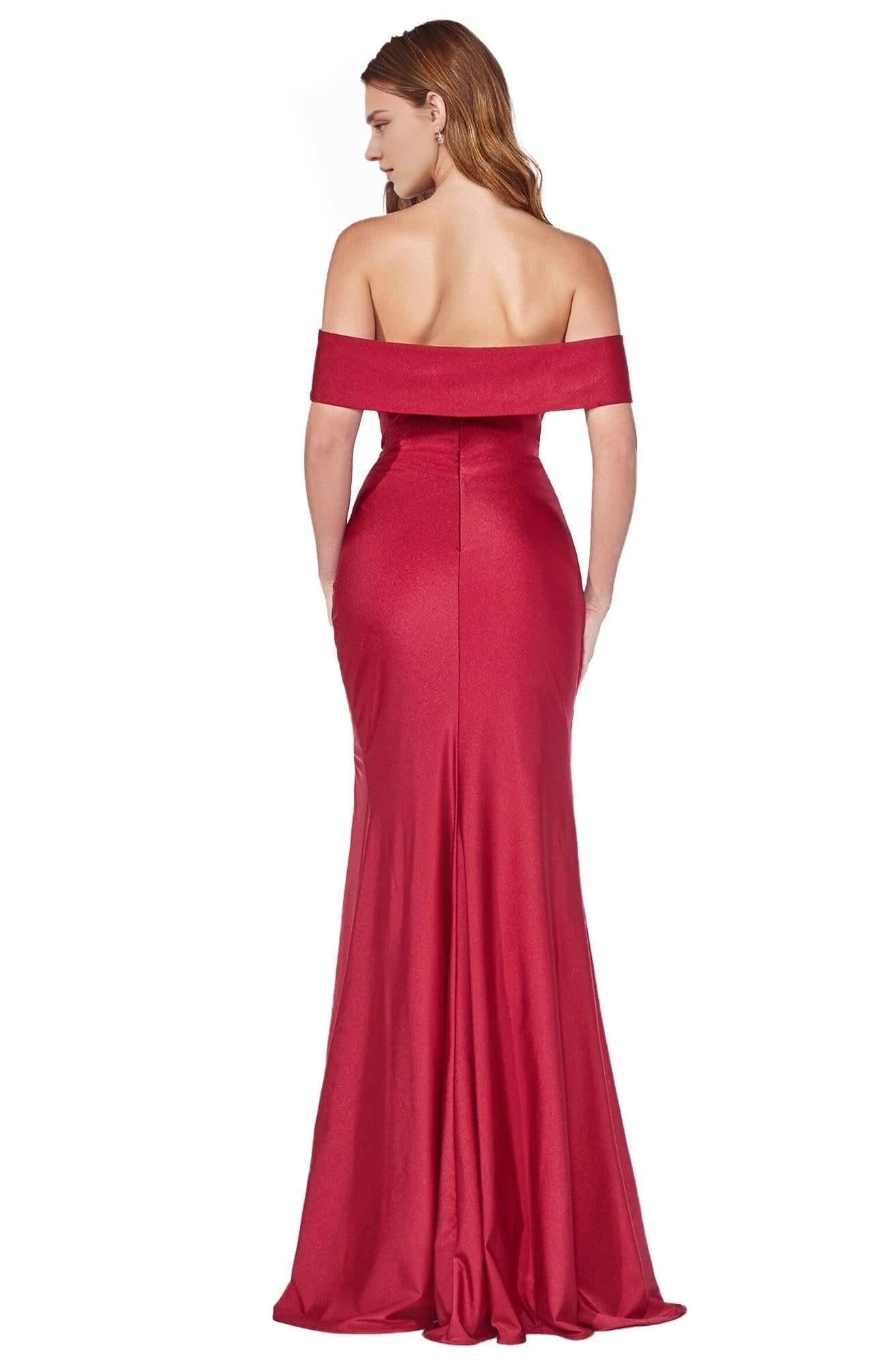 Formal Royal BlueDresses Off Shoulder Corset Scoop Neck With High Slit Prom Gown / Formal Wear Dresses