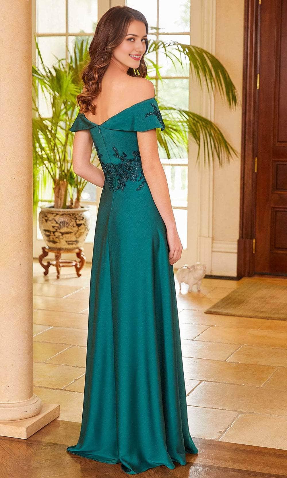 Formal Wear Dresses/ A-line Off-Shoulder Beaded Lace Appliques Long Evening Dress/ Evening Dresses For Women ﻿