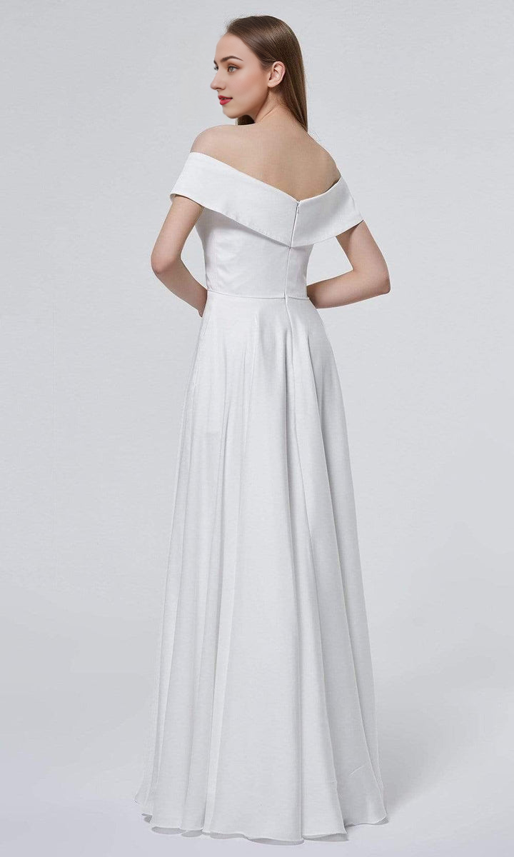 Formal Wear Dresses/ A-line Sweetheart Off Shoulder Minimalist Floor Length Evening Dress/ Evening Dresses For Women