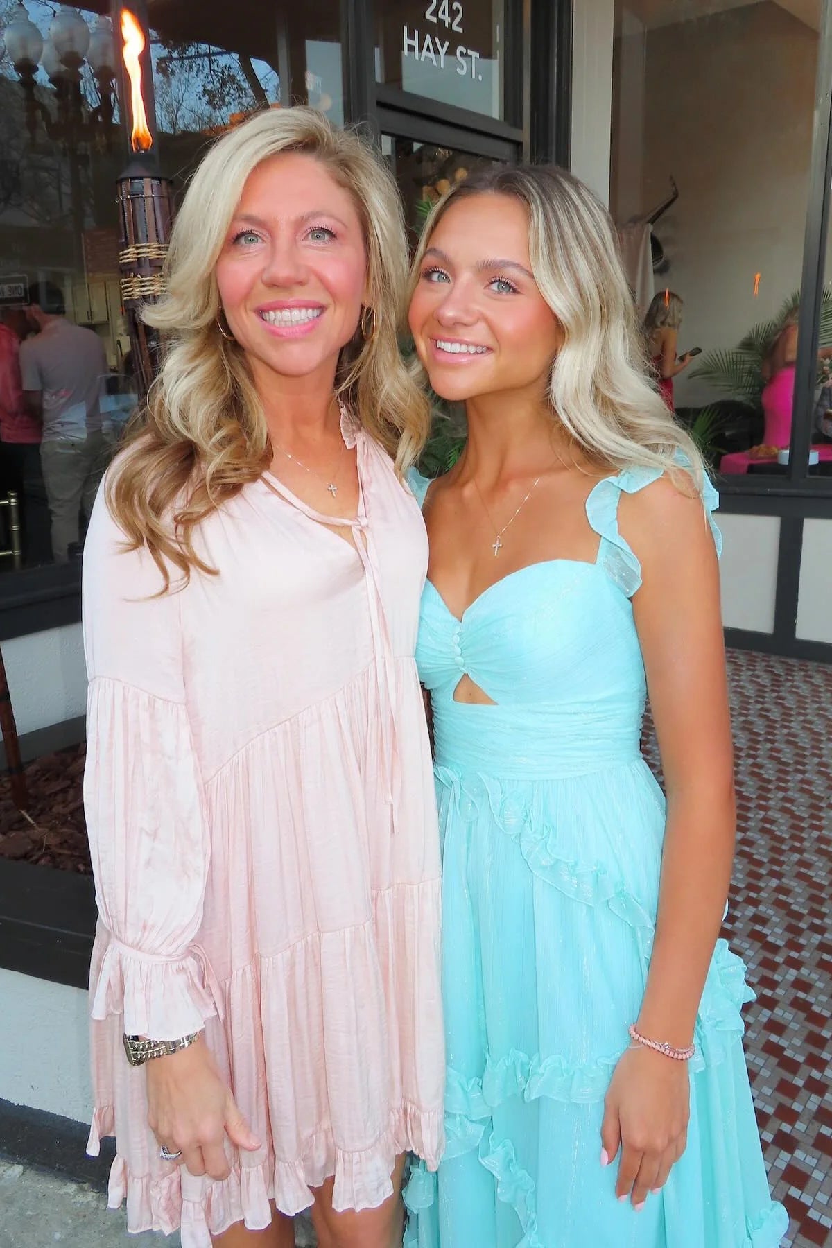 Formal Wear Dresses/Straps Light Blue Chiffon Ruffles Long Prom Dress