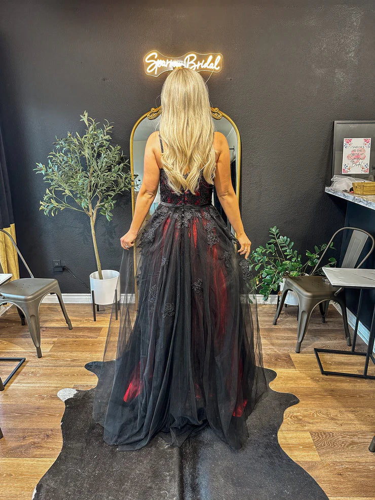 Vestido formal Weitese para mujer, corte A, princesa, vestido de novia, tirantes finos, largo hasta el suelo, tul, escote en V, cola, vestido de fiesta, tienda de vestidos de graduación. 