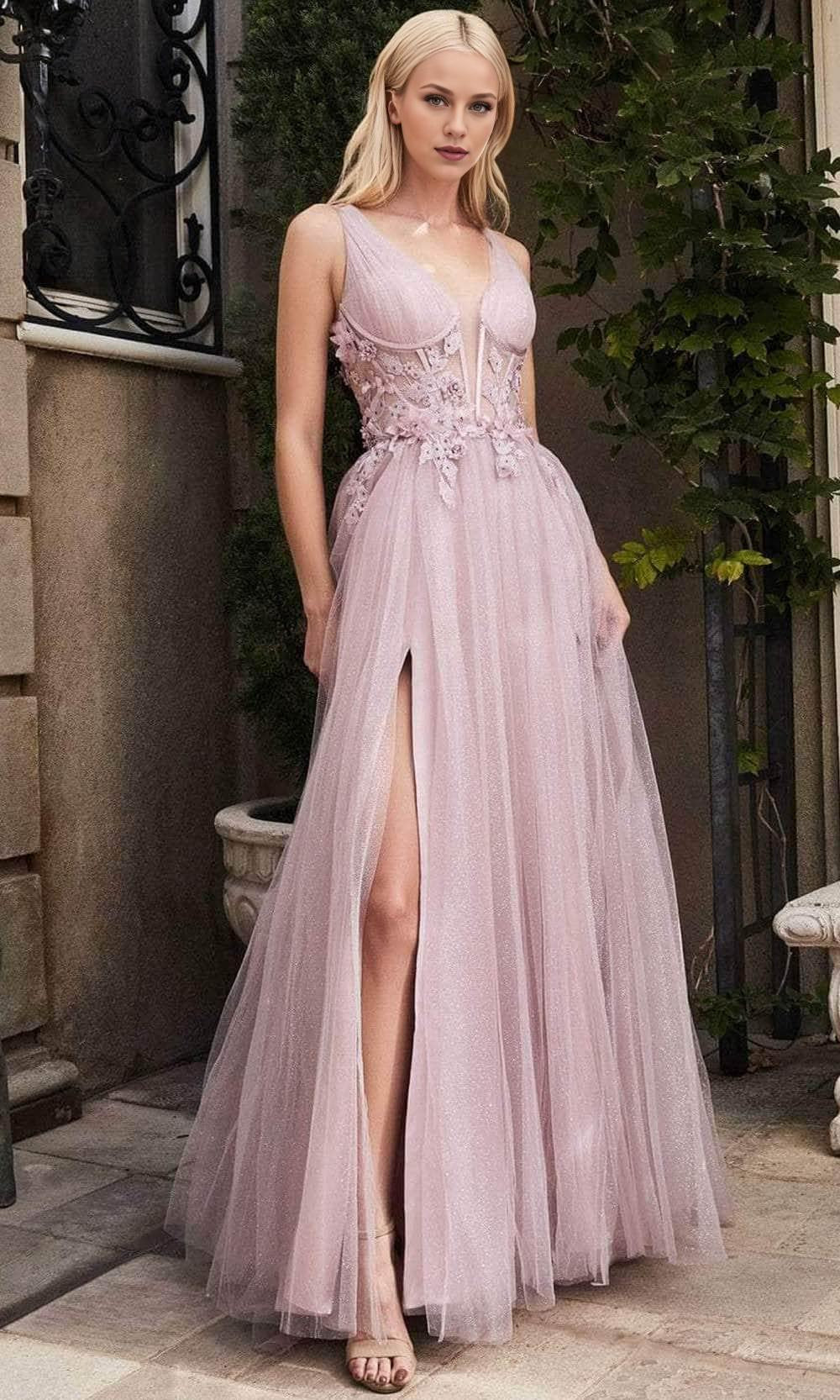 Formal Women's Dresses A-line/Princess Corset Bodice Tulle Prom Dress Sleeveless Applique Floor Length Prom Dress Prom Dress Shops