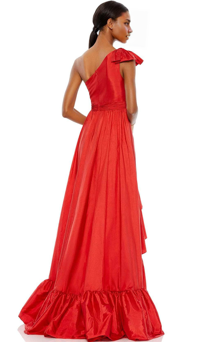 Formal Women's Dresses Asymmetrical One Sleeve Long Slit High-Low Hem Prom Dress Store