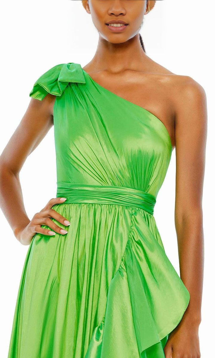 Formal Women's Dresses Asymmetrical One Sleeve Long Slit High-Low Hem Prom Dress Store