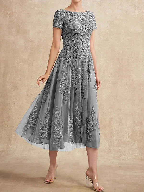Formal Women's Dresses Elegant Lace Hollow Out Temperament Women's Dress Free Custom Size Mother of the Bride Dress