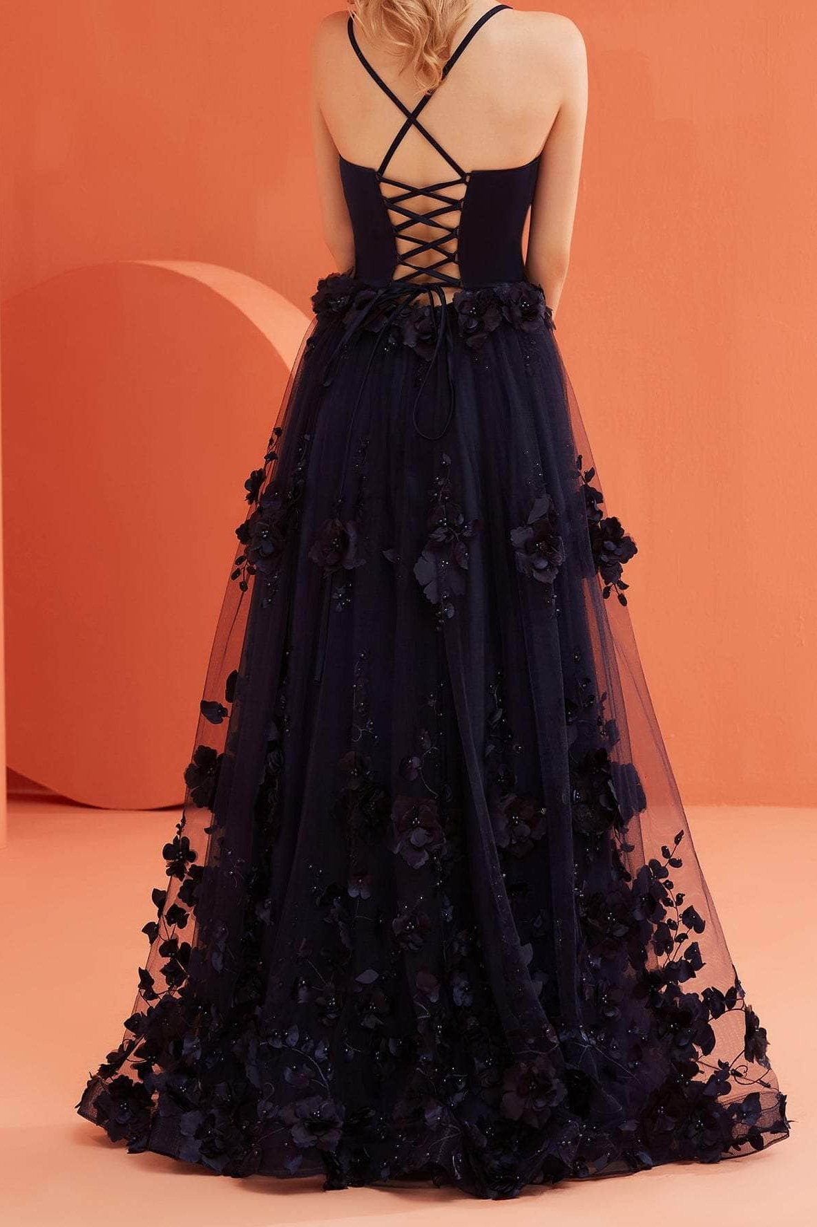 Formal Women's Dresses Handmade Floral Embellished Skirt A-line Dress Prom Gown Sleeveless Floor Length Prom Dresses Stores