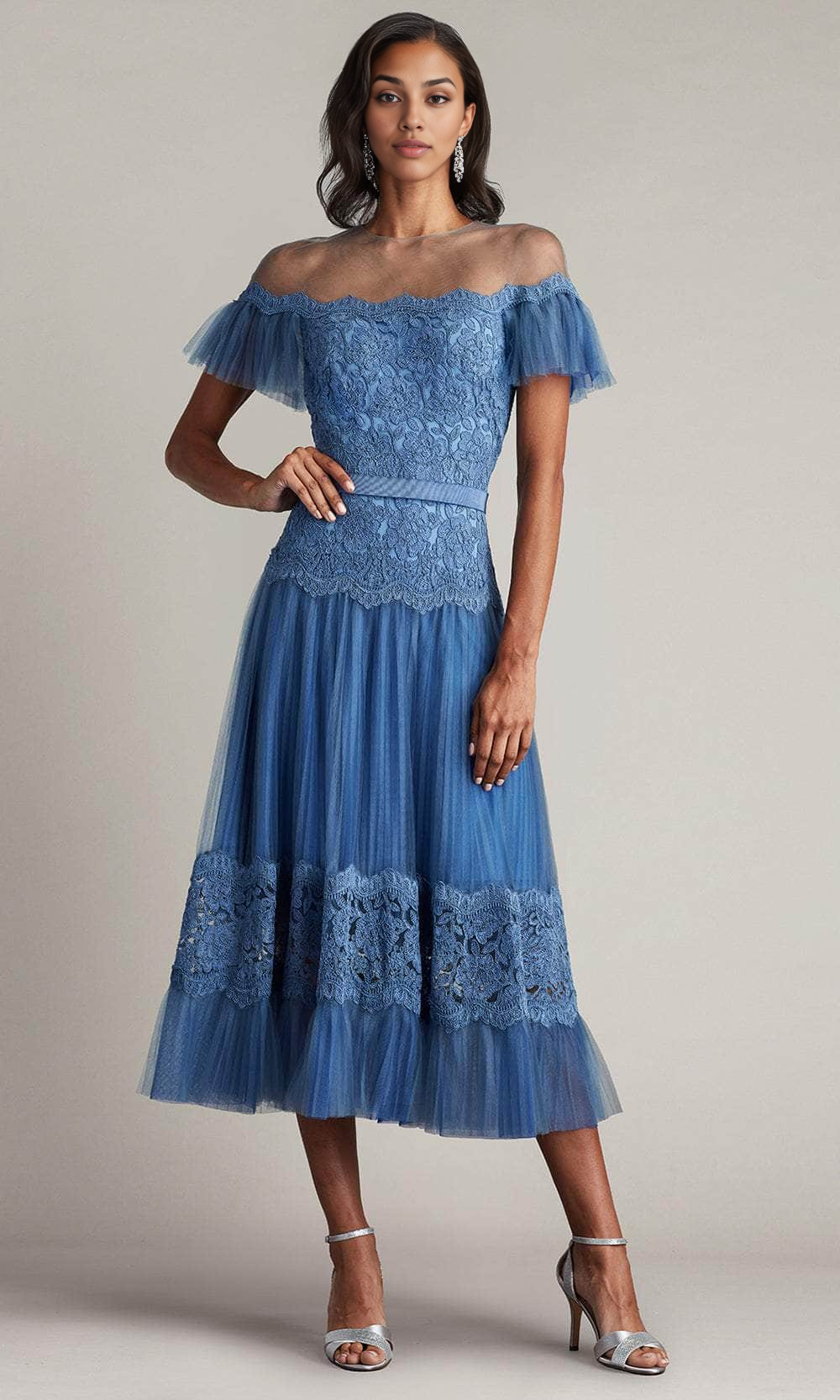 Robes de soirée pour femmes, faites à la main, manches flottantes, robe trapèze, épaules dénudées, avec appliques, robe de bal, robes de soirée, magasins de robes de bal 