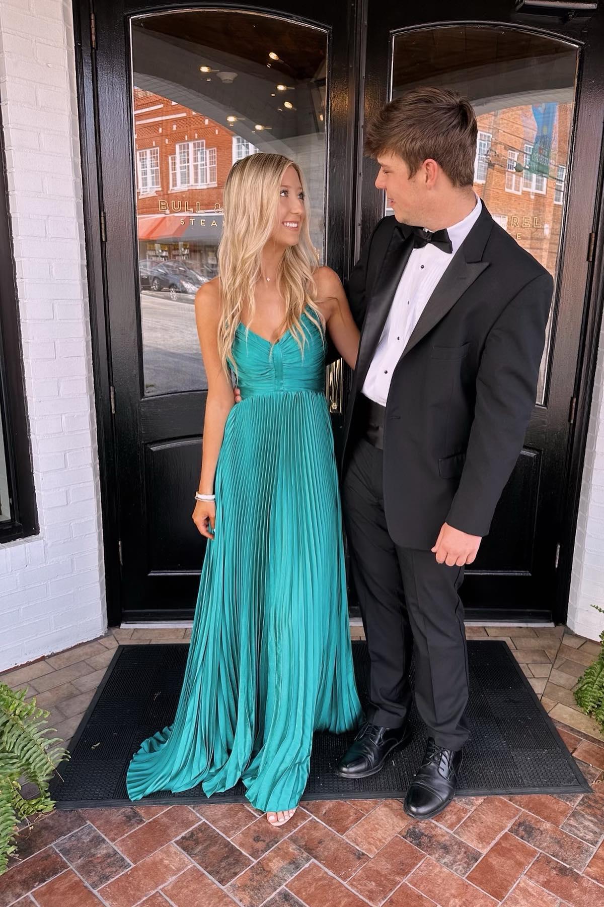 Robe de soirée longue plissée jaune à épaules dénudées et col en V pour femme, robe de bal en magasin 