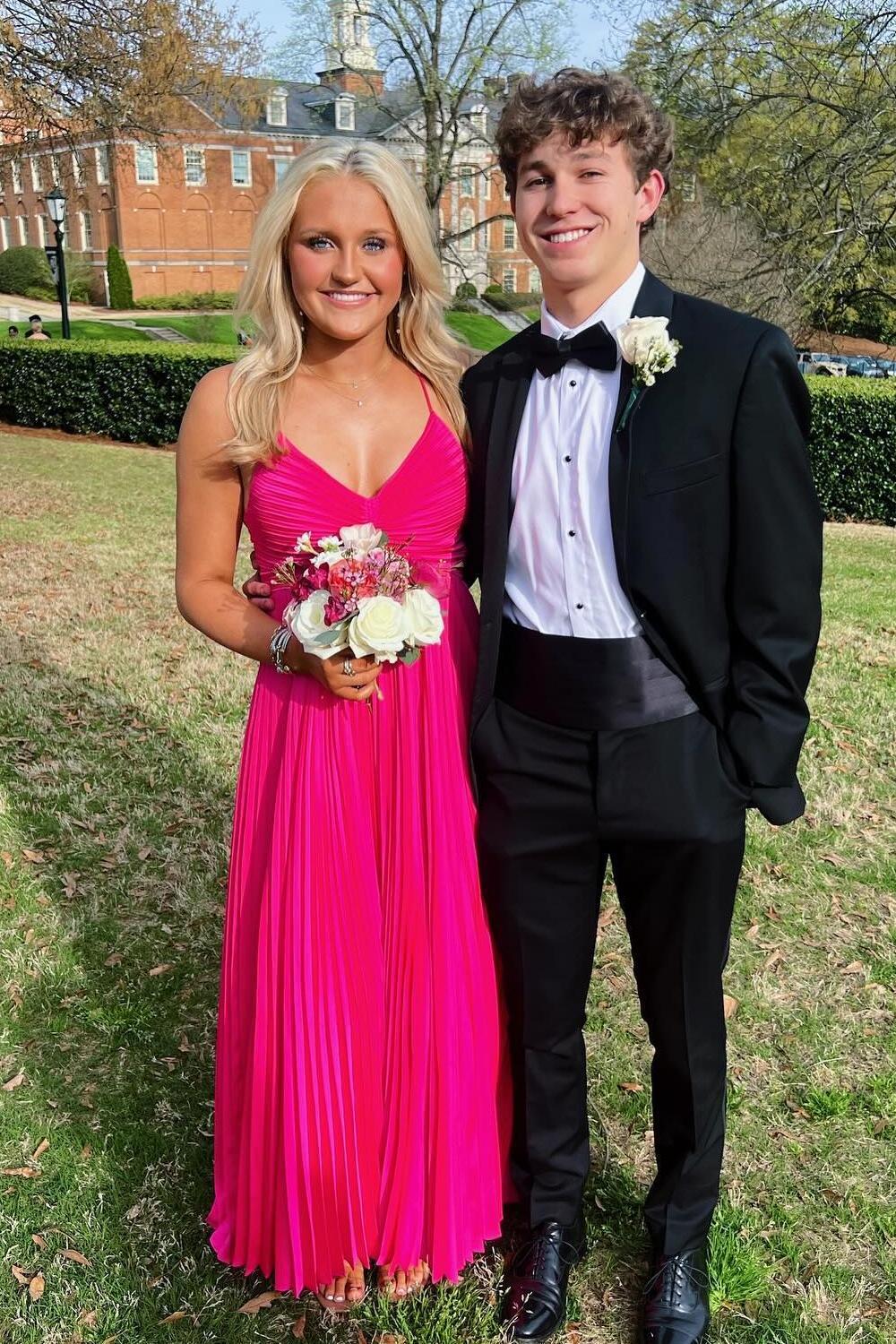 Robe de soirée longue plissée jaune à épaules dénudées et col en V pour femme, robe de bal en magasin 