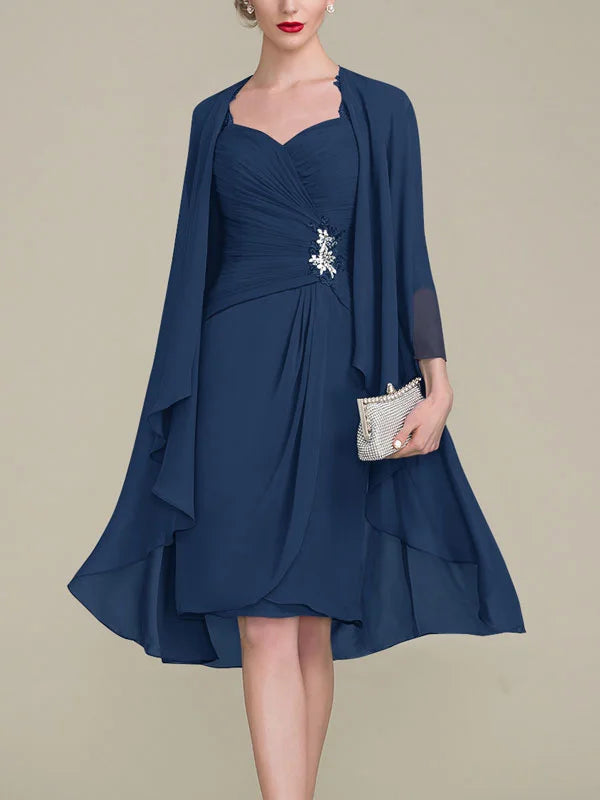 Formal Women's Dresses Waist Chiffon Simple Temperament Bridal Mother Dress Free Custom Size Mother of the Bride Dress
