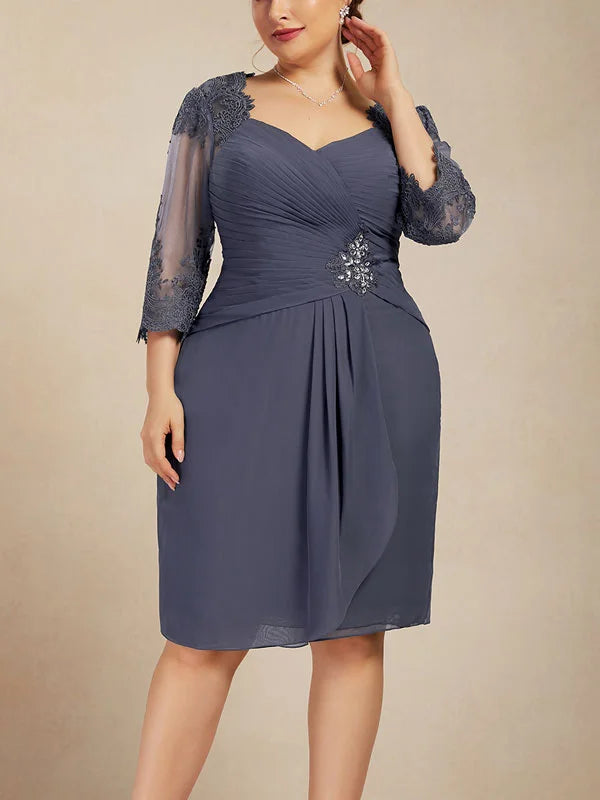 Formal Women's Dresses Waist Chiffon Simple Temperament Bridal Mother Dress Free Custom Size Mother of the Bride Dress