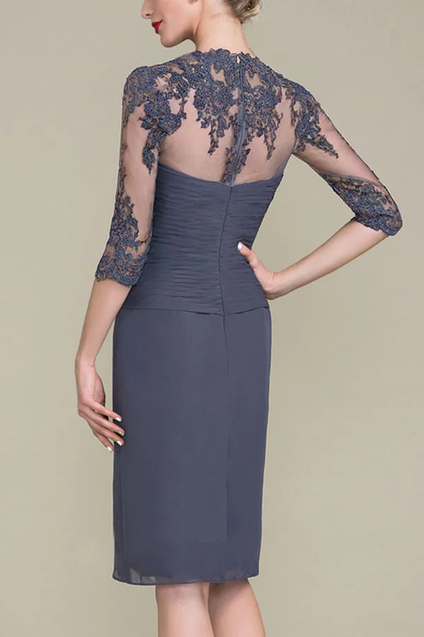 Formal Women's Dresses Waist Chiffon Simple Temperament Bridal Mother Dress Free Custom Size Mother of the Bride Dress