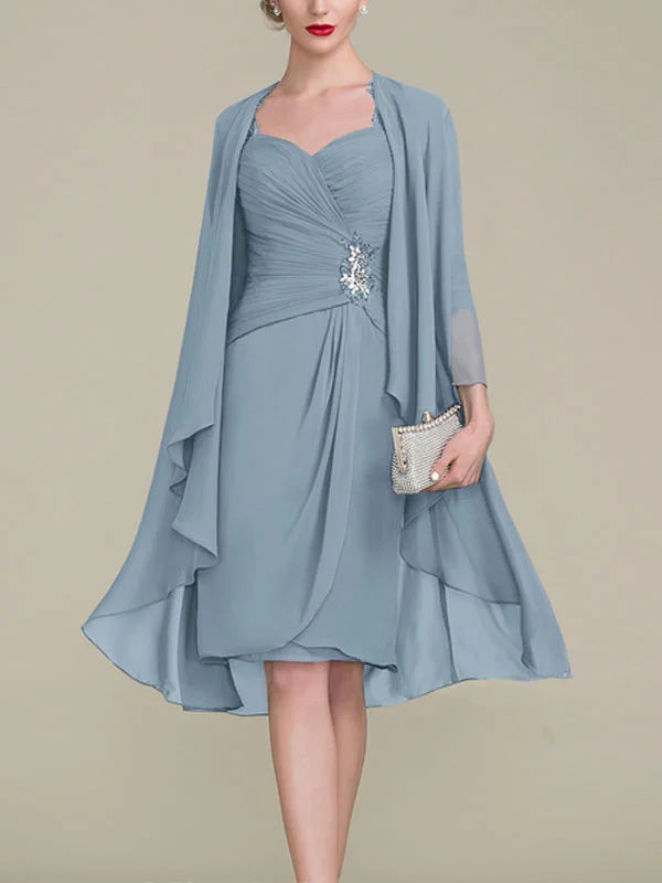 Formal Women's Dresses Waist Chiffon Simple Temperament Bridal Mother Dress Free Custom Size Mother of the Bride Dress