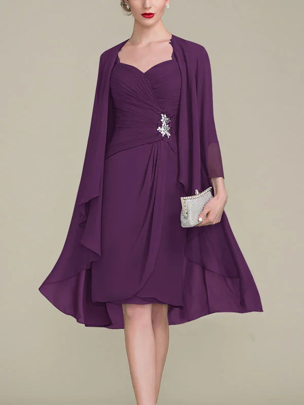Formal Women's Dresses Waist Chiffon Simple Temperament Bridal Mother Dress Free Custom Size Mother of the Bride Dress