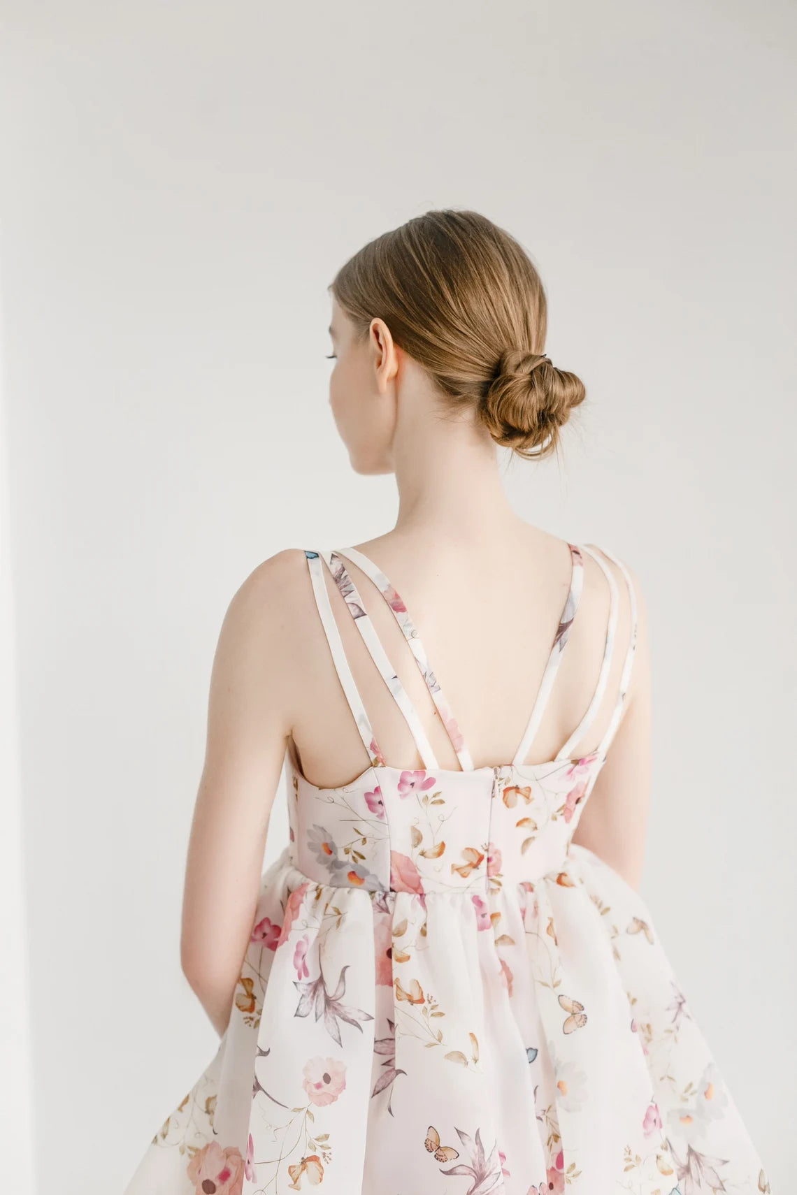 Vestido de fiesta de graduación con hombros descubiertos, corte A, largo hasta la rodilla, corto, con cordones y corte en A 