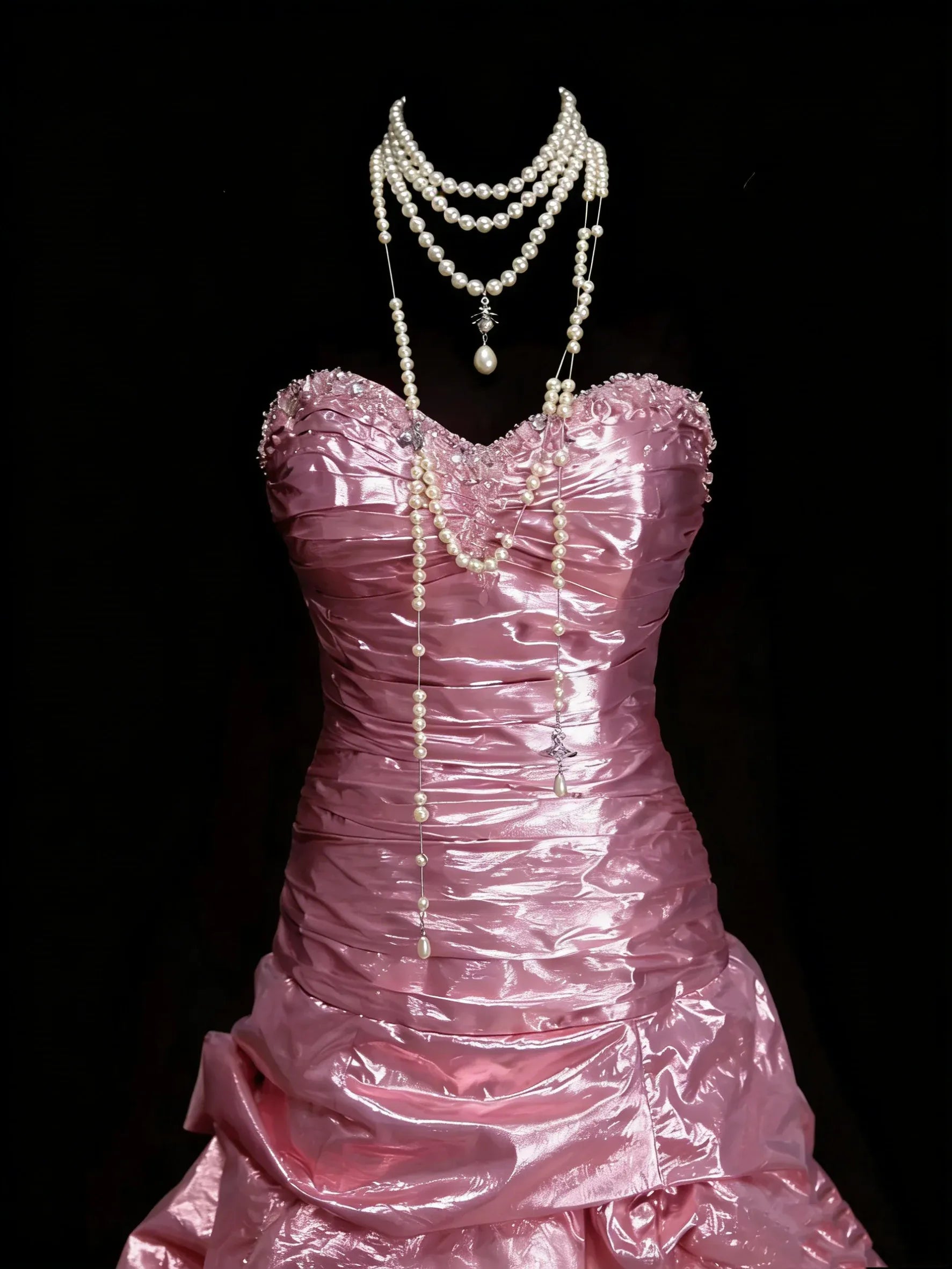 Glamorous Mermaid Strapless Sweetheart Sleeveless Zip Back Floor-Length Pageant Dress