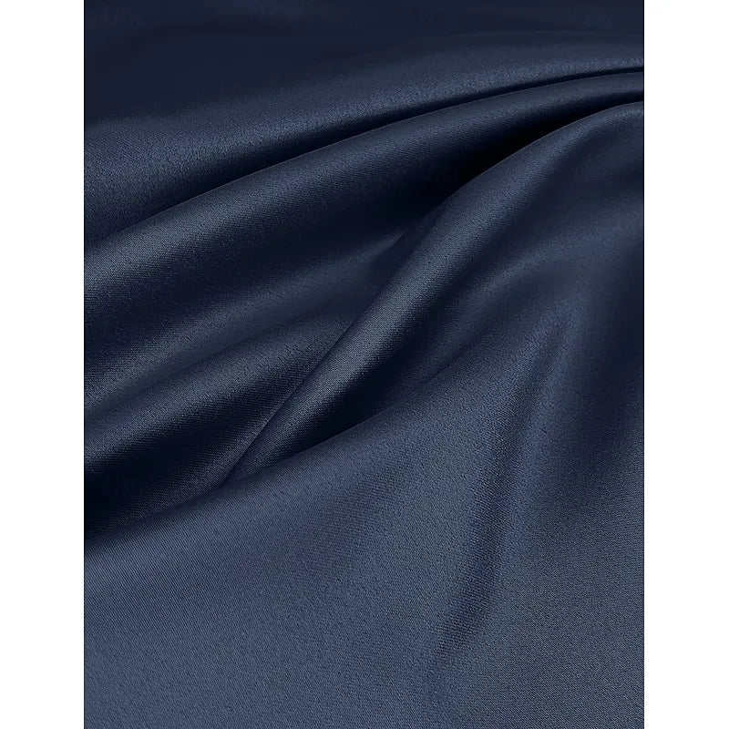 Glittering A-Line 3/4 Length Sleeve Illusion Neck Satin Ruffles Floor-Length Mother Of The Bride Dress