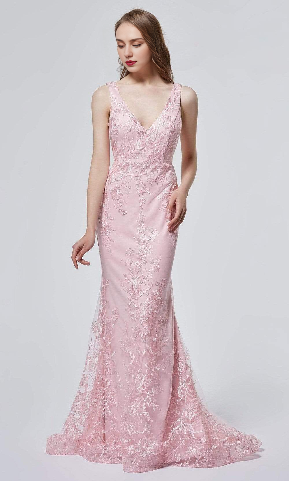 Gowns Evening Dresses/ Floral Embroidered Sleeveless Open Back Floor length Sheath Prom Dress/ Evening Dresses/ Formal Women's Dresses/ Prom Dress Shops