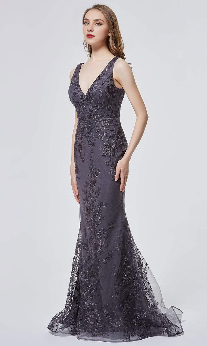 Gowns Evening Dresses/ Floral Embroidered Sleeveless Open Back Floor length Sheath Prom Dress/ Evening Dresses/ Formal Women's Dresses/ Prom Dress Shops