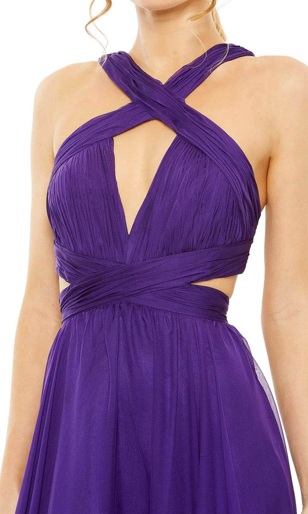 Gowns Evening Dresses/ Sleeveless A-Line Sleeveless Pleated Halter Neck Open Back Ruffle Hem Prom Dress/ Evening Dresses/ Formal Women's Dresses/ Prom Dress Shops