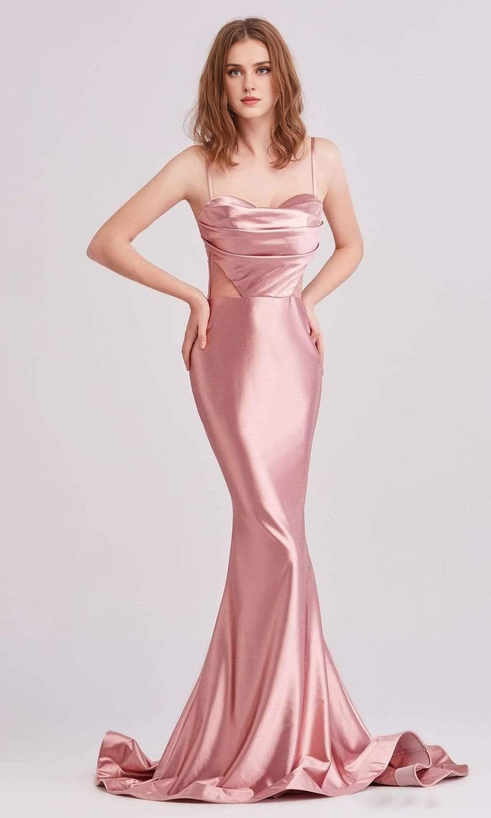 Gowns Evening Dresses/ Spaghetti straps Cowl Sweetheart Sleeveless Satin Floor length Prom Dress/ Evening Dresses/ Formal Women's Dresses/ Prom Dress Shops