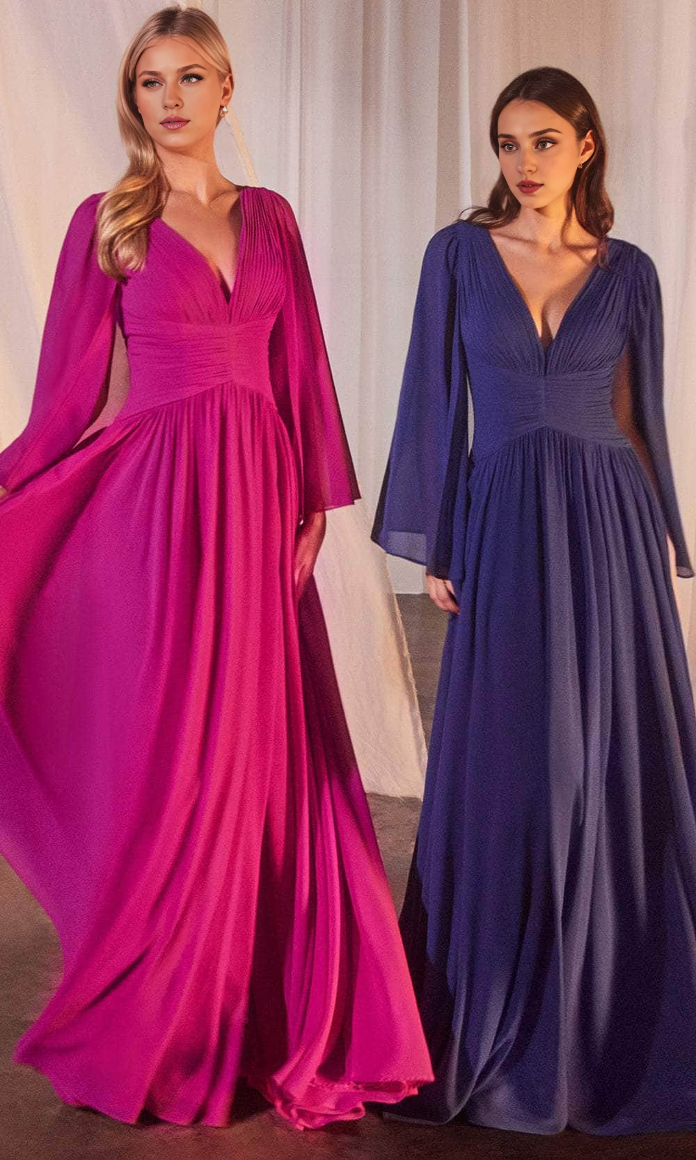 Robes de bal Boutiques Capelet Robe de soirée à col en V Robe trapèze avec fente haute Robe formelle Longueur au sol Vêtements de bal Robes formelles pour femmes 