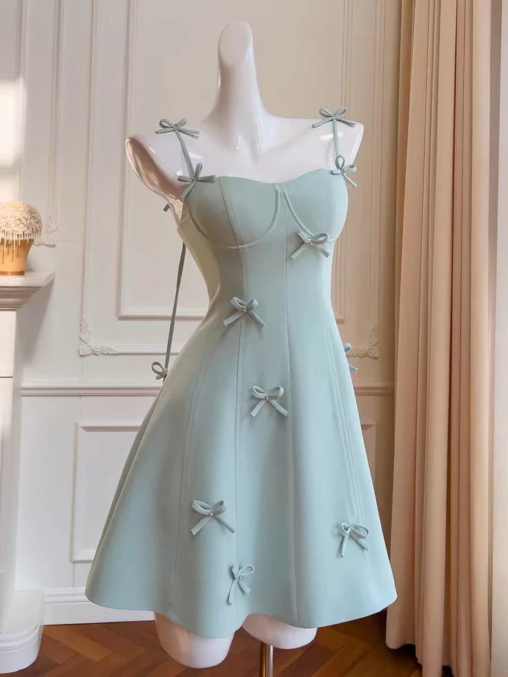 Weitese Dress Prom Dress Stores Light Blue Straps A-Line Homecoming Dress Short Party Dress Formal Women's Dresses