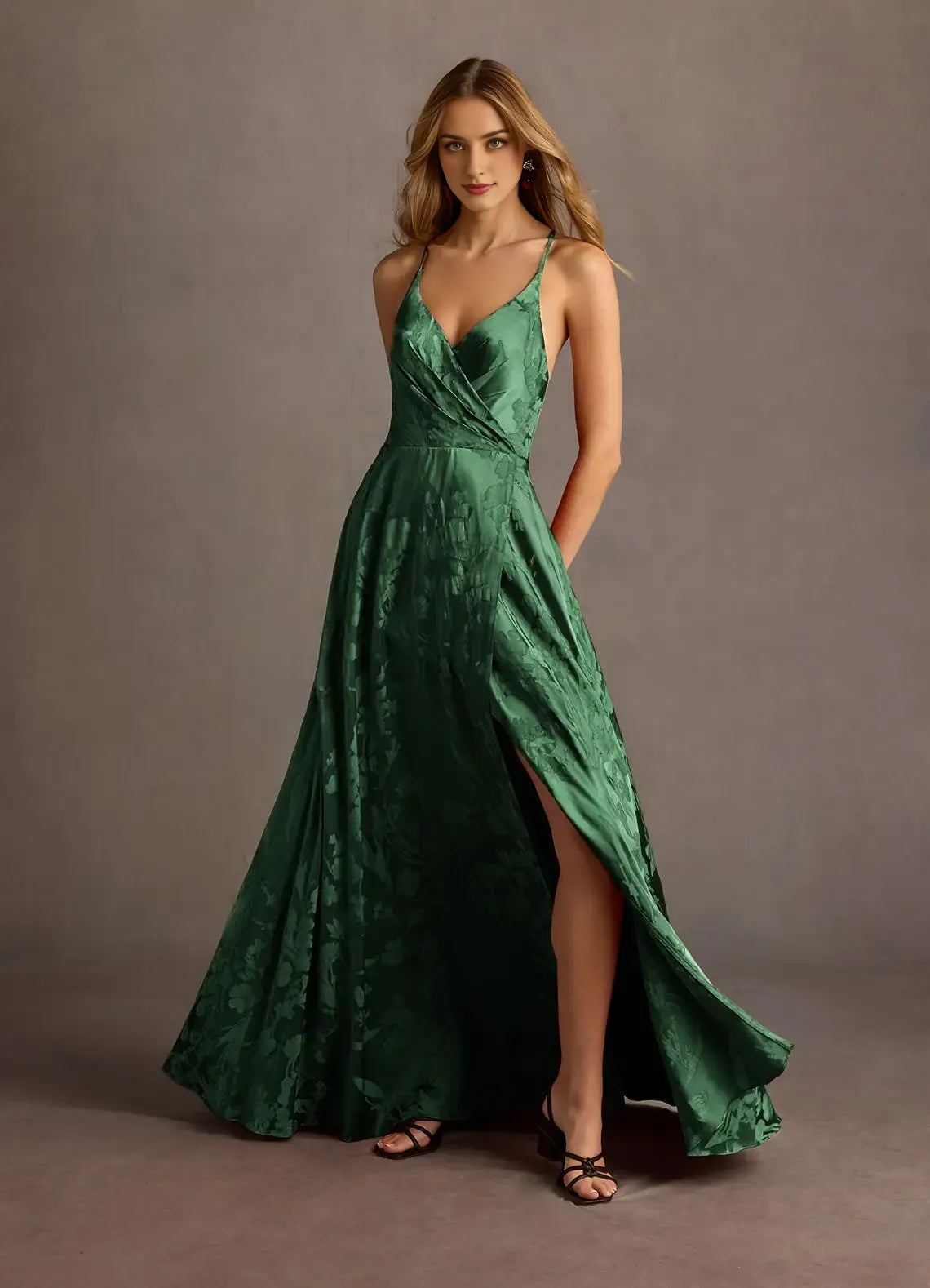 Vestido Weitese con tirantes finos, sin mangas, romántico, estampado de flores, vestido de noche, largo hasta el suelo, sin espalda, vestido de fiesta 