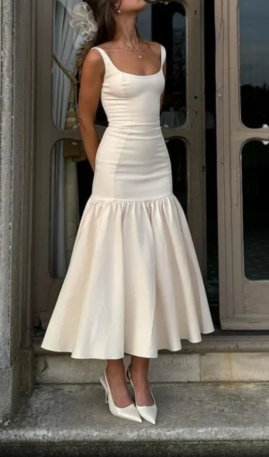 Weitese Dress Prom Dress Stores Elegant Ivory Strapas Sheath Formal Evening Party Dress Formal Dresses