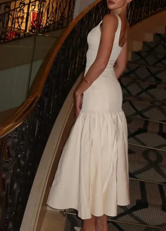 Weitese Dress Prom Dress Stores Elegant Ivory Strapas Sheath Formal Evening Party Dress Formal Dresses