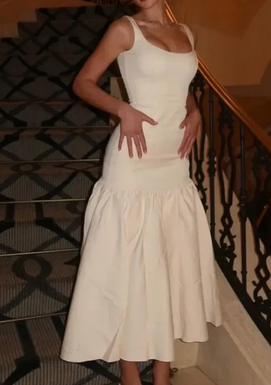 Weitese Dress Prom Dress Stores Elegant Ivory Strapas Sheath Formal Evening Party Dress Formal Dresses