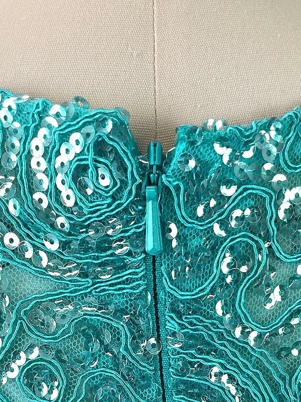 Robes de bal, robes de soirée trapèze/princesse, col bijou, longueur au sol, avec appliques, châle, robes formelles pour femmes 